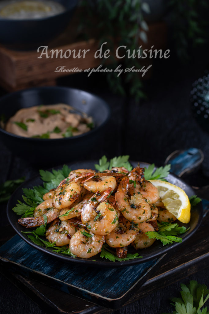 Garlic butter sauteed prawn (shrimp)