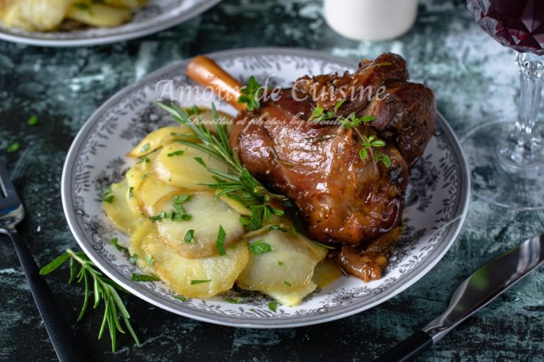 roasted or oven-braised lamb shanks