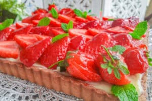French Strawberry Tart with Pastry Cream
