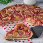 rhubarb almond tart