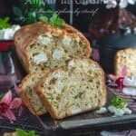 zucchini or courgette and feta savoury cake bread loaf