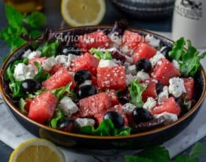 watermelon feta salad