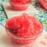pomegranate syrup granita